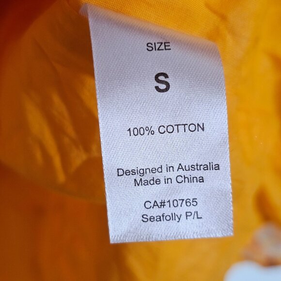 Seafolly Palm Paradise Tier Dress Women's S in Kaftan Rockmelon Summer Beachwear - Picture 8 of 11